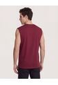 Camiseta  Para Hombre Manga Corta Cuello Redondo Color Vino Marca Ostu #60091952 de Ostu