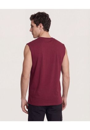 Camiseta  Para Hombre Manga Corta Cuello Redondo Color Vino Marca Ostu #60091952