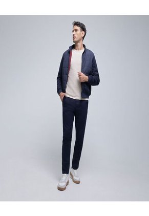 Chaqueta Para Hombre  Color Azul  Marca Ostu #60080127