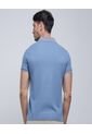 Polo Para Hombre Cuello Tejido Sin Bolsillo Color Azul  Marca Ostu #60110650 de Ostu