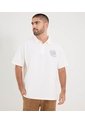 Polo Para Hombre Cuello Tejido Sin Bolsillo Color Crema Marca Ostu #60110818 de Ostu