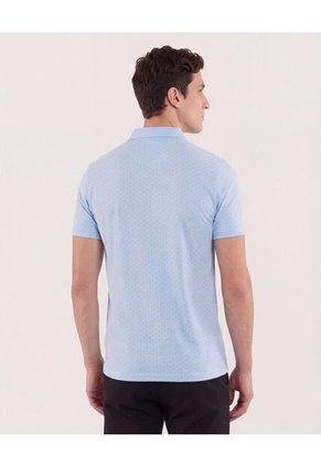 Polo Para Hombre Cuello Tejido Con Bolsillo Color Azul Marca Ostu #60110874