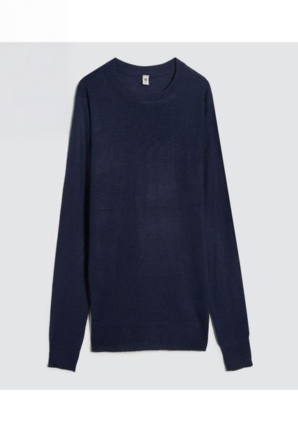 Saco Para Hombre Cuello Redondo Color Azul  Marca Ostu #60330041