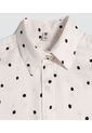 Camisa Para Mujer Manga Corta Color Crema Marca Ostu #40010240 de Ostu