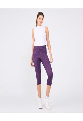 Leggins Para Mujer Medio Color Morado Marca Ostu #40230597