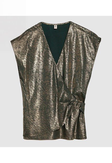Blusa Para Mujer Manga Sisa Color Verde  Marca Ostu #40121084