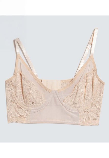 Bralette Para Mujer Encaje Color Piel Marca Ostu #40810006