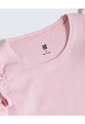 Camiseta Infantil Niña Manga Sisa Cuello Redondo Color Rosado Marca Ostu #90090302