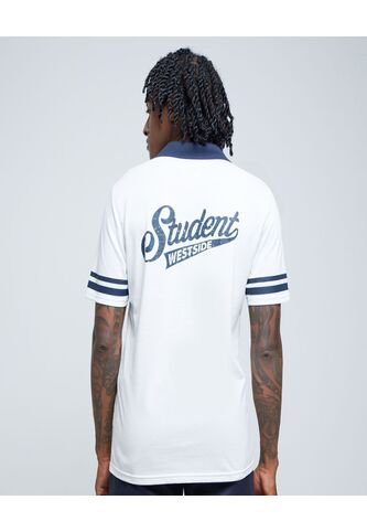 Polo Para Hombre Cuello Tejido Sin Bolsillo Color Crema Marca Ostu #60110670 Ostu