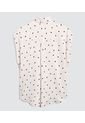 Camisa Para Mujer Manga Corta Color Crema Marca Ostu #40010240 de Ostu