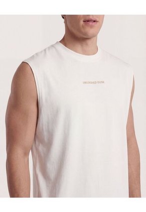 Camiseta Para Hombre Manga Sisa Cuello Redondo Color Crema Marca Ostu #60091942