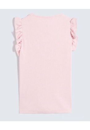 Camiseta Infantil Niña Manga Sisa Cuello Redondo Color Rosado Marca Ostu #90090302