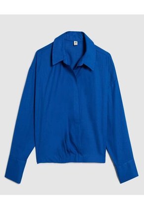 Camisa Para Mujer Manga Larga Color Azul Rey Marca Ostu #40010284