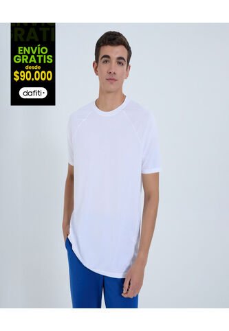 Camiseta Para Hombre Manga Corta Color Blanco Marca Ostu #60091504 Ostu