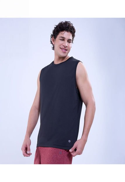Camiseta Para Hombre Manga Sisa Cuello Redondo Color Negro Marca Ostu #60091473