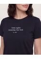 Camiseta  Para Mujer Manga Corta Cuello Redondo Color Negro Marca Ostu #40092726 de Ostu