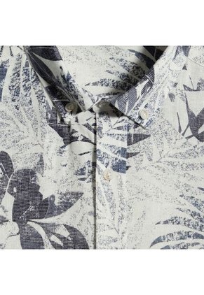 Camisa Para Hombre Manga Corta Sin Bolsillo Color Azul  Marca Ostu #60010726