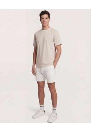 Bermuda  Para Hombre Jogger Corto Color Crema Marca Ostu #60100476