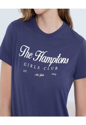 Camiseta Para Mujer Manga Corta Color Azul Marca Ostu #40092343