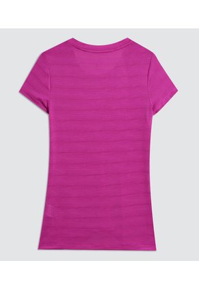 Camiseta Para Mujer Ostu Color Fucsia Material 95% Poliéster 5% Elastano