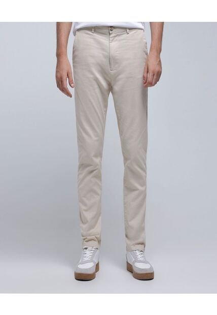 Pantalon Para Hombre Chino Color Beige Marca Ostu #60070219