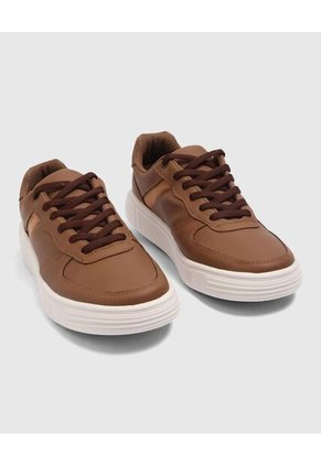 Tenis Para Hombre Casual Color Camel Marca Ostu #60720111