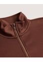 Buzo Cuello Alto  Para Mujer Café Ostu de Ostu