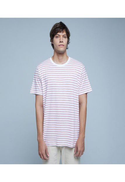 Camiseta Para Hombre Manga Corta Color Rosado  Marca Ostu #60091226