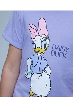 Camiseta Para Niña Ostu Color Lila Material Algodón 100%