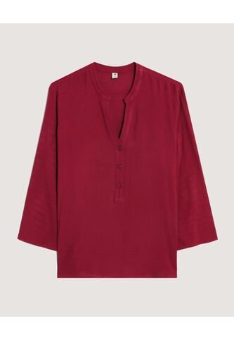 Blusa  Para Mujer Manga 3/4 Color Vino Marca Ostu #40121289 Ostu