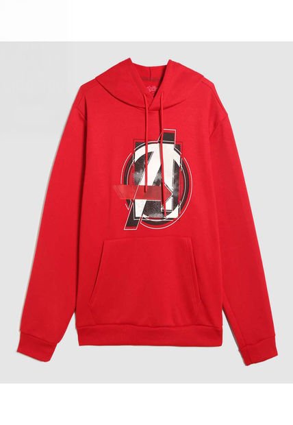 Buzo Para Hombre Hoodie Color Rojo Marca Ostu #60060482