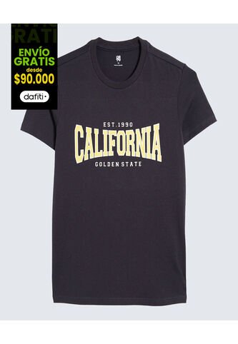 Camiseta Infantil Niño Manga Corta Cuello Redondo Color Azul Marca Ostu #80090253 Ostu