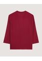 Blusa  Para Mujer Manga 3/4 Color Vino Marca Ostu #40121289 de Ostu