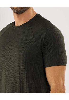 Camiseta Para Hombre Manga Corta Cuello Redondo Color Verde Marca Ostu #60091719