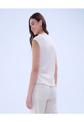 Camiseta Para Mujer Manga Sisa Color Arena Marca Ostu #40092321