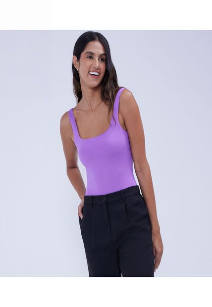 Body Para Mujer Manga Sisa Color Purpura Marca Ostu #40200139