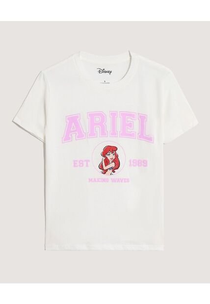 Camiseta  Para Mujer Manga Corta Cuello Redondo Color Crema Marca Ostu #40092741