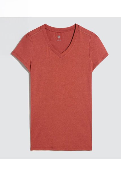Camiseta Para Mujer Manga Corta Color Naranja Marca Ostu #40092273