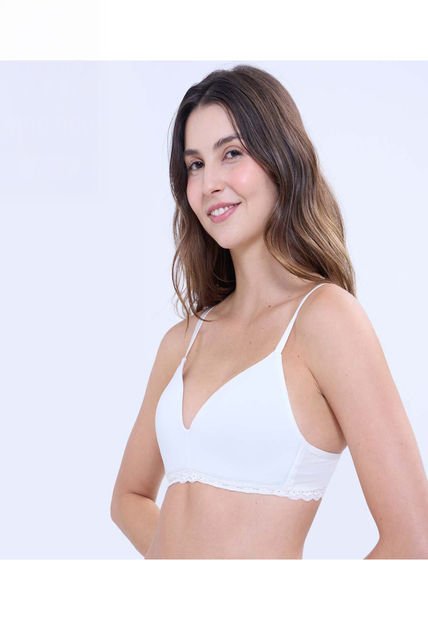 Brasier Para Mujer Monocopa Color Marfil Marca Ostu #40830034
