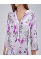 Blusa Para Mujer Manga 3/4 Color Morado Marca Ostu #40120985 de Ostu
