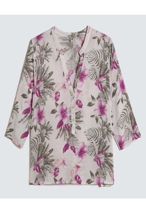 Blusa Para Mujer Manga 3/4 Color Morado Marca Ostu #40120985