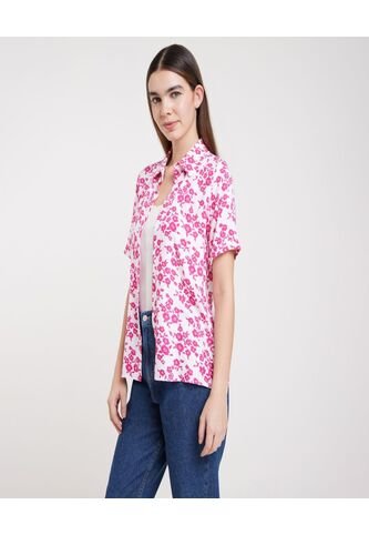 Blusa Para Mujer Manga Corta Color Rosado  Marca Ostu #40120722 Ostu