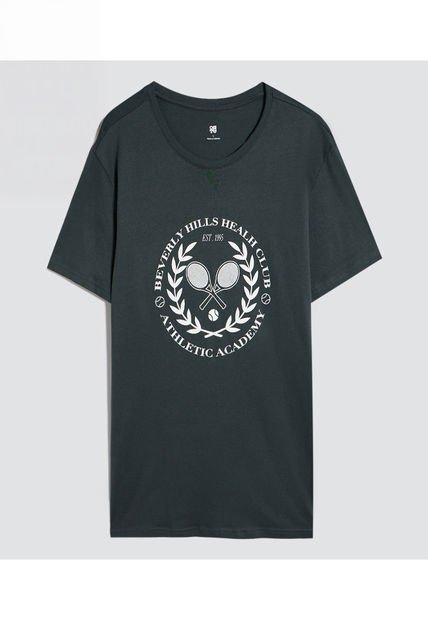 Camiseta Para Hombre Manga Corta Color Verde Oscuro Marca Ostu #60091559