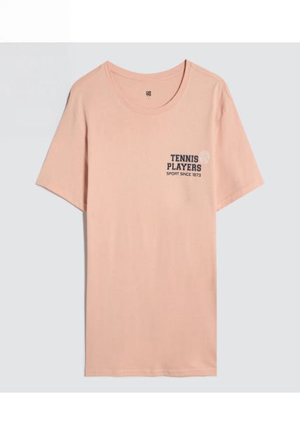 Camiseta Para Hombre Manga Corta Color Rosa Marca Ostu #60091561