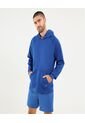 Buzo Para Hombre Hoodie Color Azul Marca Ostu #60060525 de Ostu