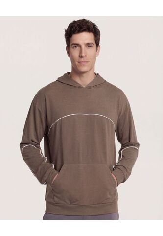 Buzo  Para Hombre Hoodie Color Camel Marca Ostu #60060611 Ostu