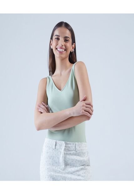 Body Para Mujer Manga Sisa Color Verde  Marca Ostu #40200082