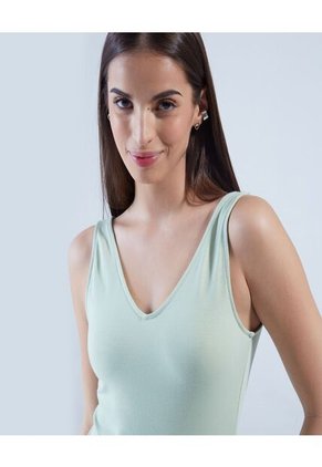 Body Para Mujer Manga Sisa Color Verde  Marca Ostu #40200082