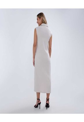 Vestido Para Mujer Manga Sisa Color Beige Marca Ostu #40170285