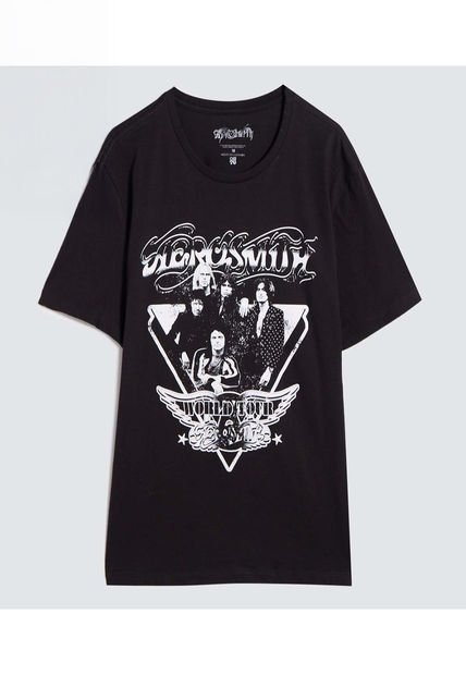 Camiseta Para Hombre Manga Corta Color Negro Marca Ostu #60091601